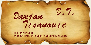 Damjan Tišanović vizit kartica